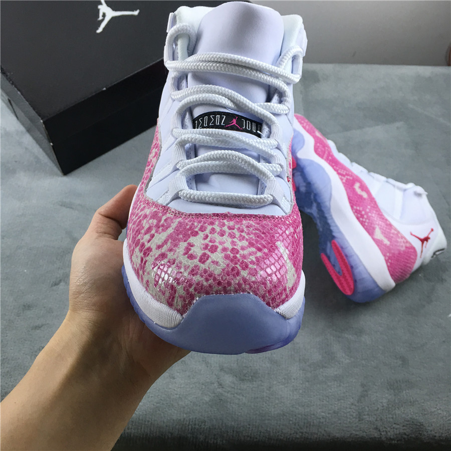 2019 Jordan 11 Prem HC White Pink Shoes - Click Image to Close